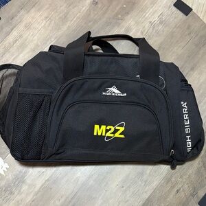 High Sierra Black and Yellow M22 Travel Duffel